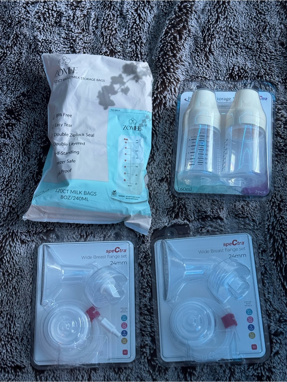 Spectra 24mm Wide Breast Flange Set - Clear